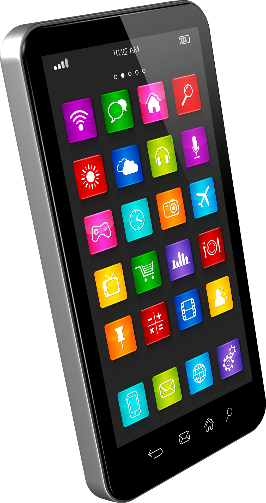 Smartphone with Apps Icons